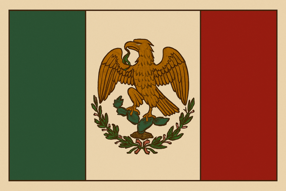 versions of the mexican flag