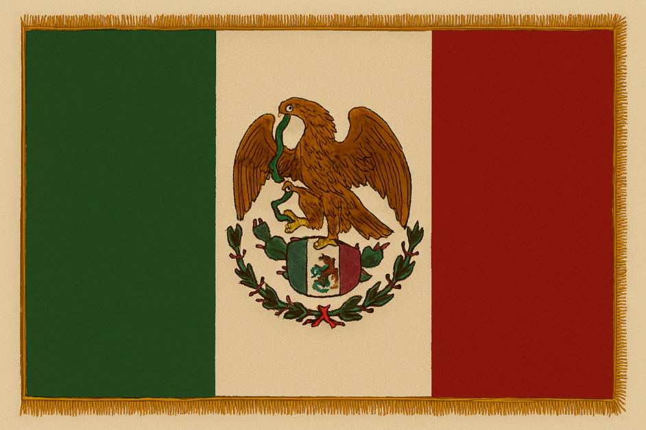 versions of the mexican flag